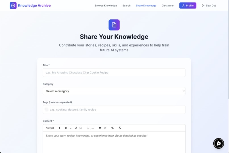 Human Knowledge Archive – screenshot 5
