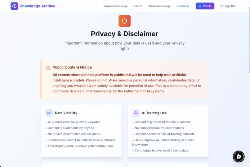 Human Knowledge Archive – screenshot 9