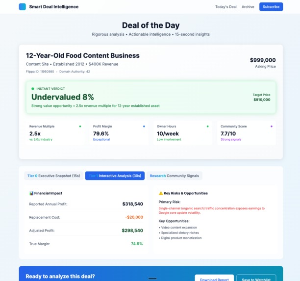 Mergers and Acquisitions Agent – screenshot 2