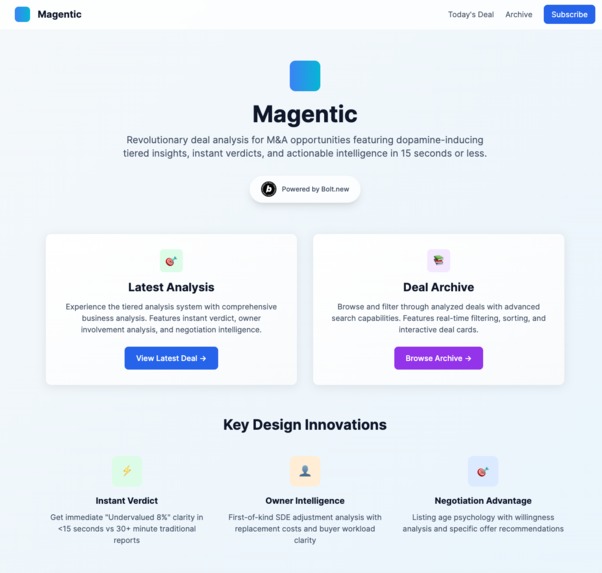 Mergers and Acquisitions Agent – screenshot 3
