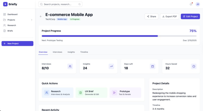BrieflyUX – screenshot 7
