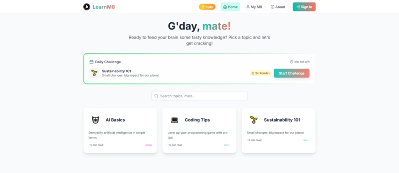 LearnM8 – screenshot 1