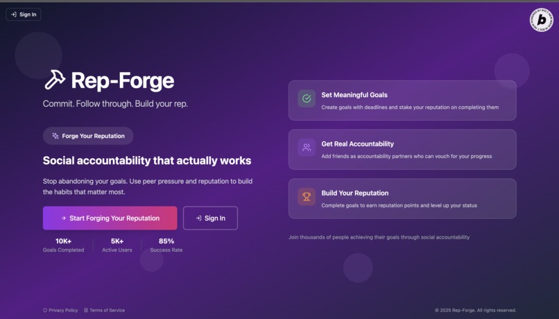 Rep-Forge – screenshot 1