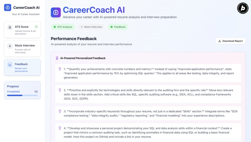 CareerCoach AI – screenshot 3