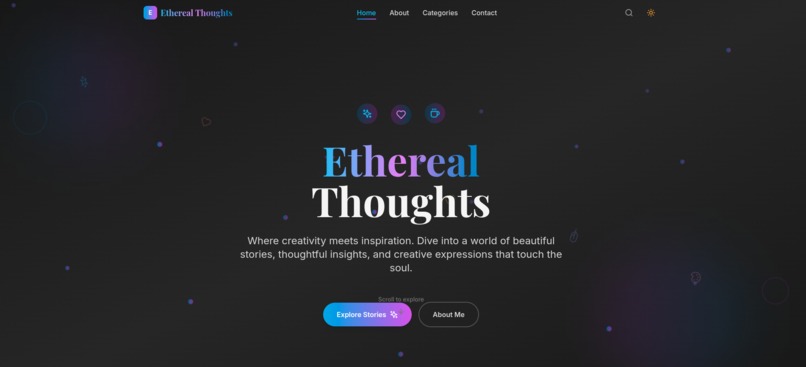 World's most stunning static blog – screenshot 1