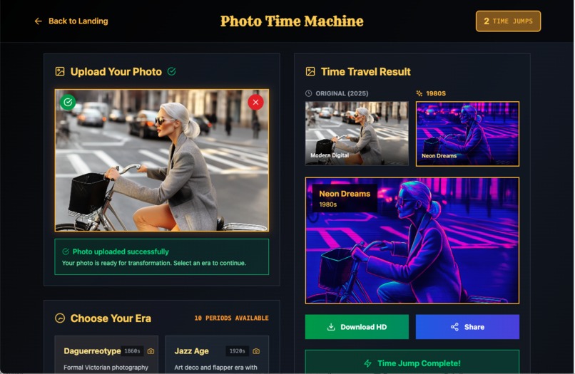 New Year, Same Me: Photo Time Machine – screenshot 4