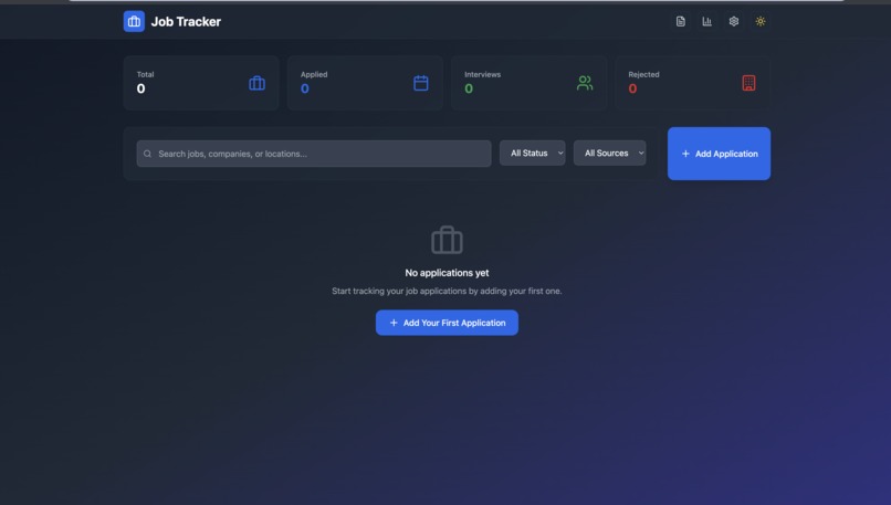 Real job tracker – screenshot 1