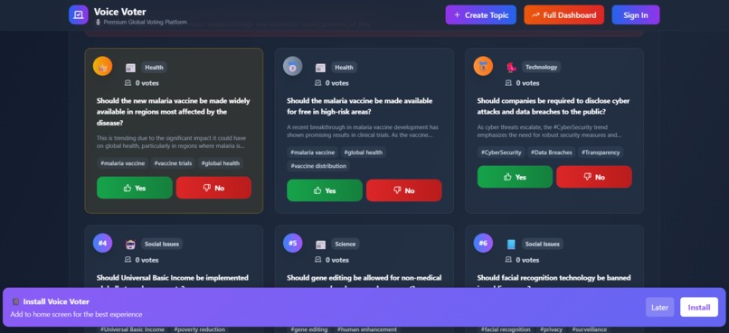 Voice Voter – screenshot 1