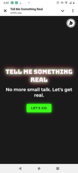 Tell Me Something Real – screenshot 1