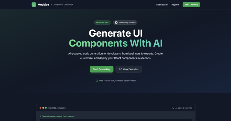 Mockido  - AI Component Studio – screenshot 1
