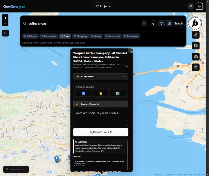 GeoQuery.ai – screenshot 2