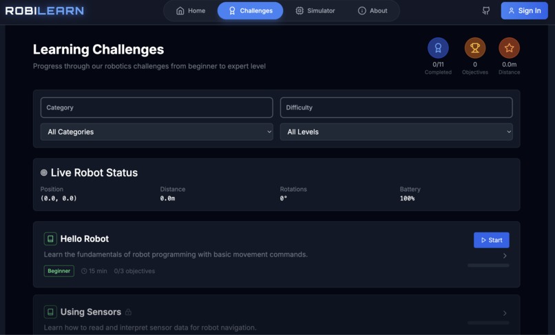 RobiLearn – screenshot 1