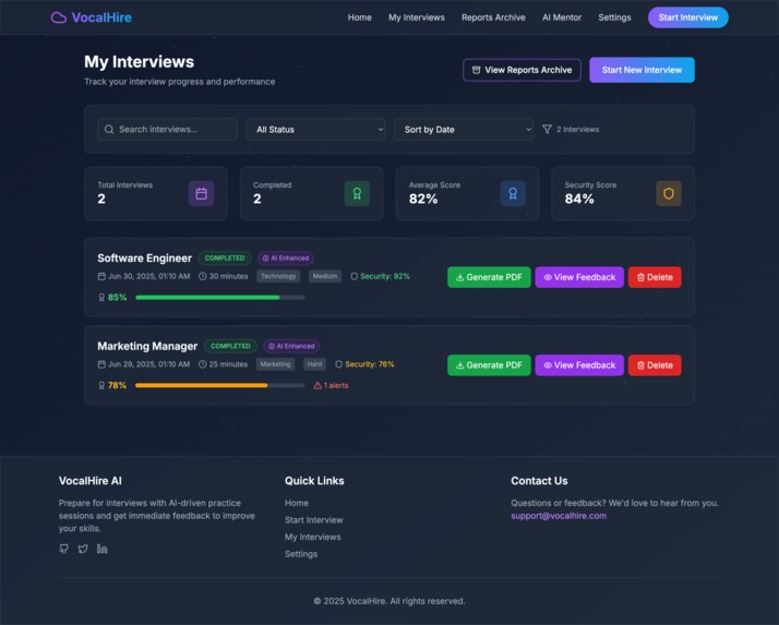 VocalHire – screenshot 6