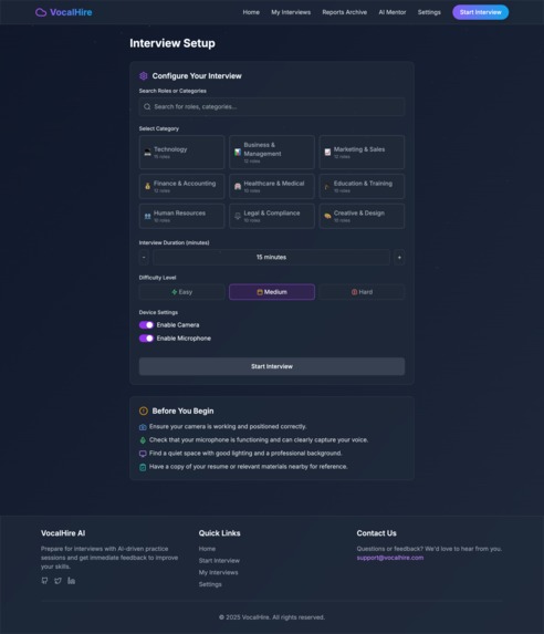 VocalHire – screenshot 2