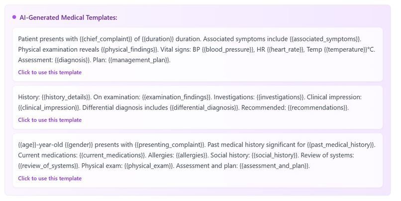MedSnippet AI – Fast, Smart, Secure Medical Documentation – screenshot 1