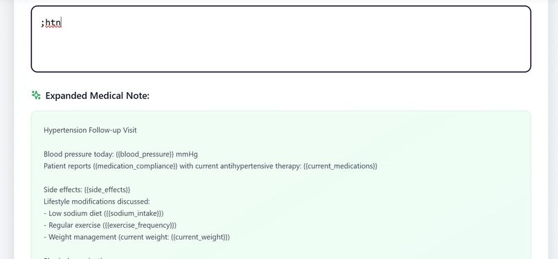 MedSnippet AI – Fast, Smart, Secure Medical Documentation – screenshot 3