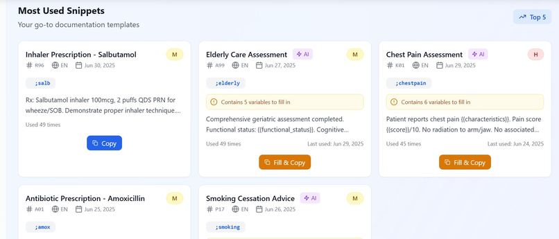 MedSnippet AI – Fast, Smart, Secure Medical Documentation – screenshot 8