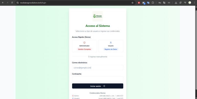 Modular Agrosolutions – screenshot 1