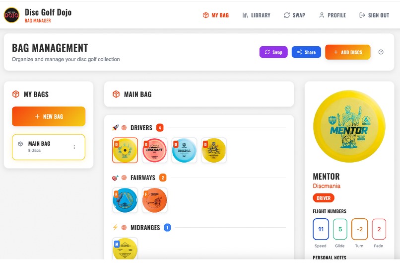 Bag Manager By Disc Golf Dojo – screenshot 2