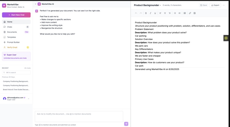 Marketvibe.ai – screenshot 2