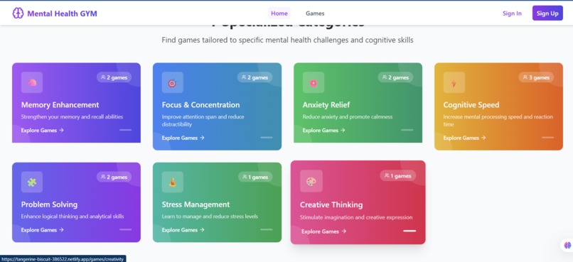 Mental Health GYM platform – screenshot 9