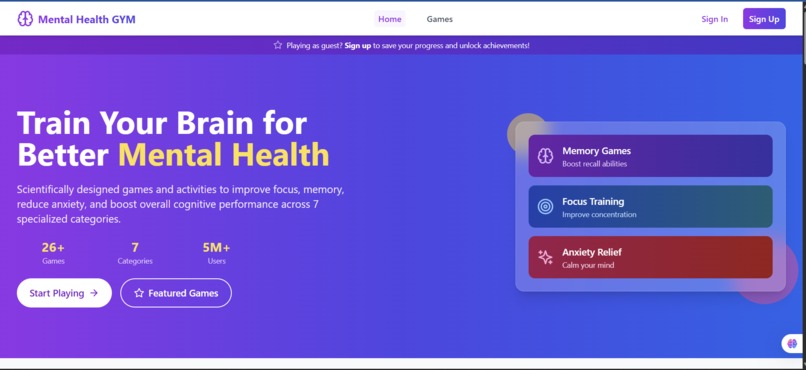 Mental Health GYM platform – screenshot 10