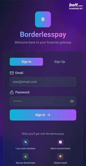 BorderlessPay – screenshot 1