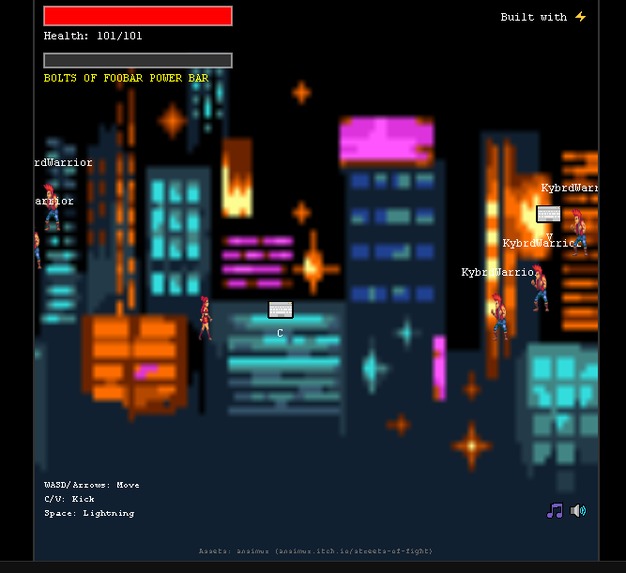 ⚡ BOLTS OF FOOBAR ⚡ a ONESHOT beatem up made with Bolt – screenshot 1