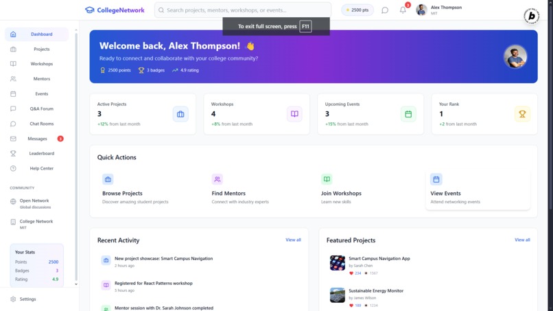 SkillSwap - CollegeNetwork – screenshot 1