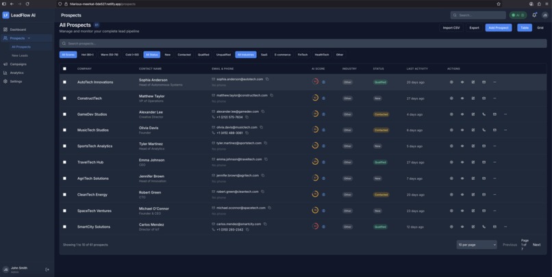 LeadFlow AI – screenshot 34