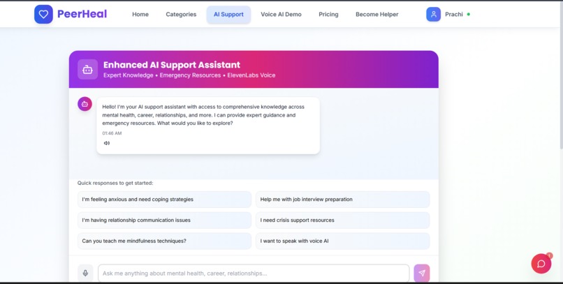 PeerHeal.AI – screenshot 2