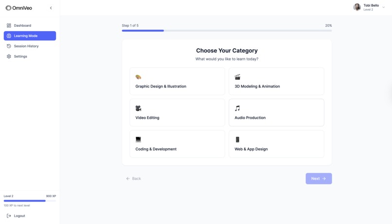 OmniVeo – screenshot 2