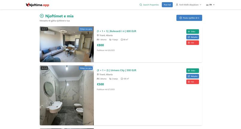 njoftime.app – screenshot 3