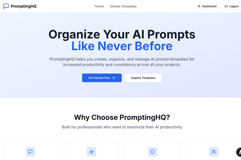 PromptingHQ – screenshot 1