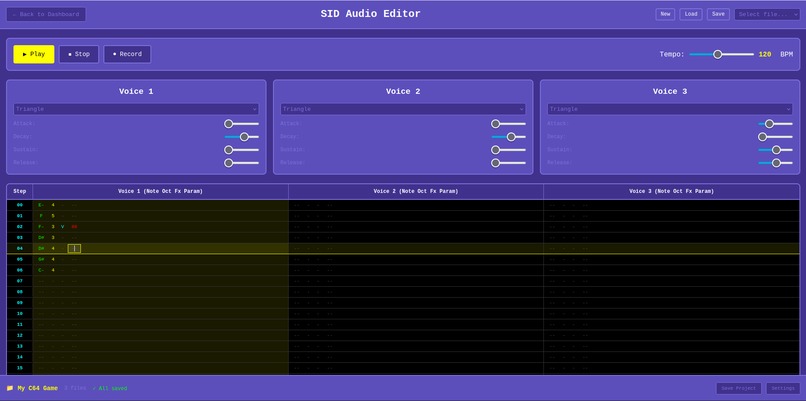 Commodore online dev assistant – screenshot 1