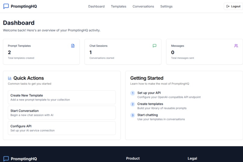 PromptingHQ – screenshot 2