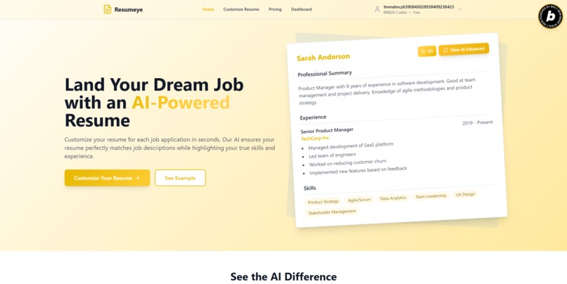 Resumeye – screenshot 1