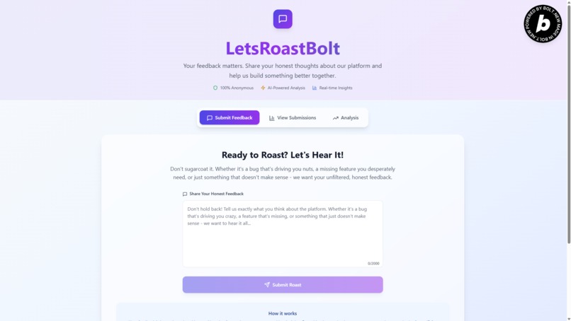 Lets Roast Bolt – screenshot 3