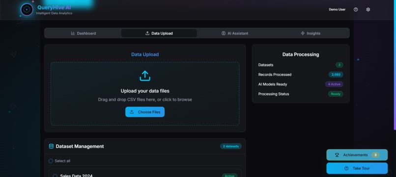 QueryHive AI - Intelligent Data Analytics Platform – screenshot 1