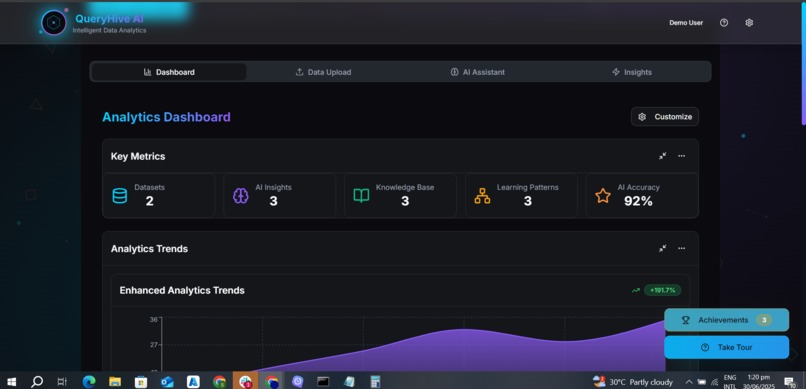 QueryHive AI - Intelligent Data Analytics Platform – screenshot 2