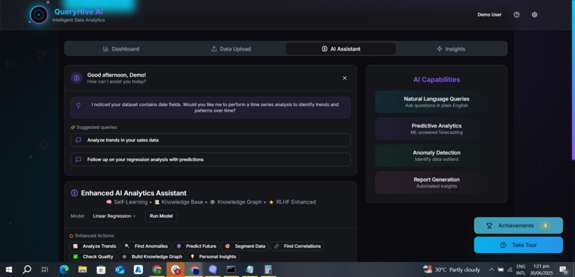 QueryHive AI - Intelligent Data Analytics Platform – screenshot 3