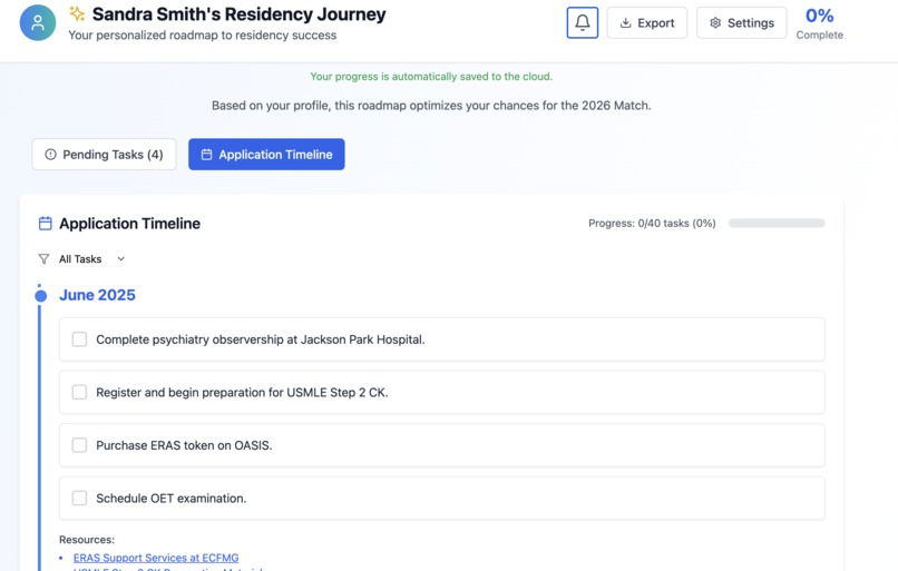 IMG Residency Roadmap (AI Powered) – screenshot 3