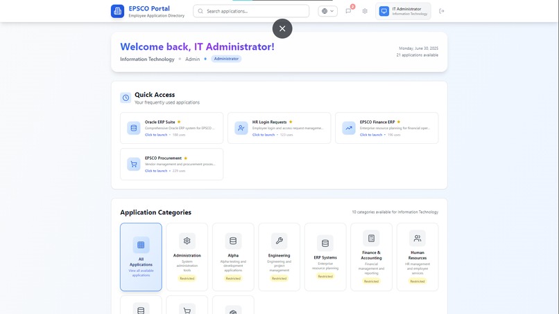 company portal – screenshot 2
