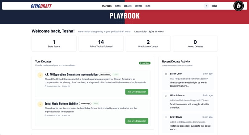 CIVIC DRAFT – screenshot 5