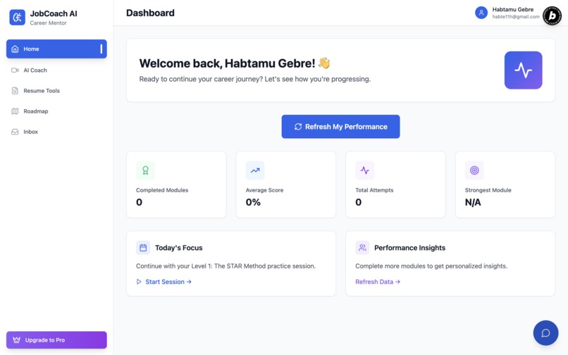 JobCoachAI – screenshot 1