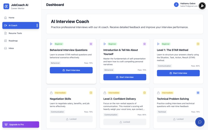 JobCoachAI – screenshot 2
