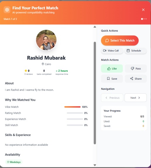 Match UP- Connecting Kindness, Creating Vibe – screenshot 2