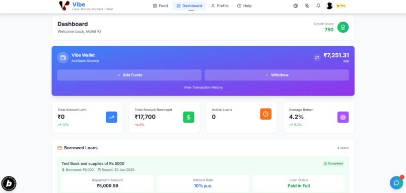 Vibe : Lend, Borrow, Connect – Vibe! – screenshot 3