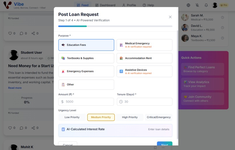Vibe : Lend, Borrow, Connect – Vibe! – screenshot 4