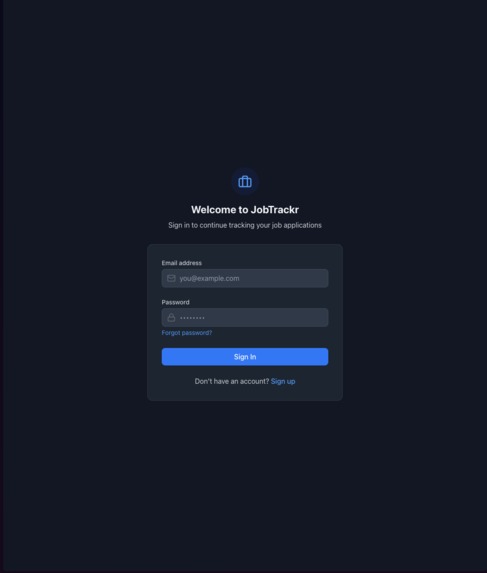 JobTrackr – screenshot 1